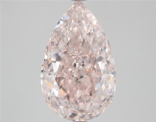 Pear 4.06ct Fancy Light Pink VVS1 EX VG