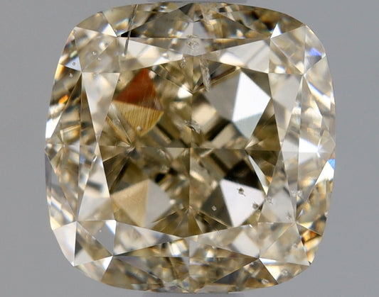 Cushion 1.5 Ct. Y-Z, Light Brown SI2 -  VG VG