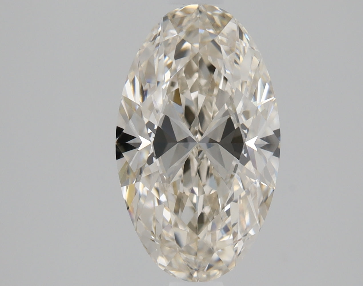 Oval 1.2 Ct. K,Faint Brown IF -  VG VG