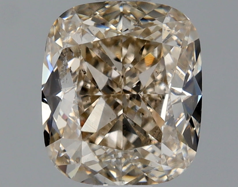 Cushion 0.9 Ct. U-V,Light Brown SI1 -  EX VG