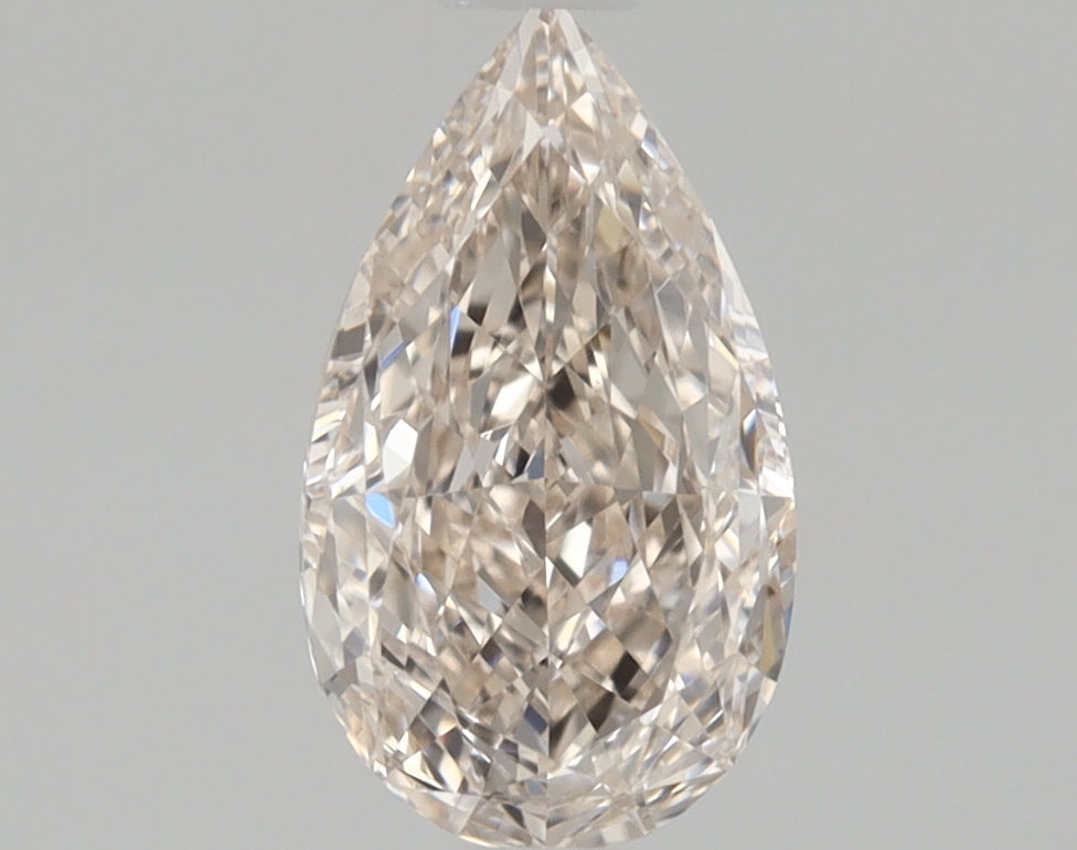 Pear 0.7 Ct. M,Faint Brown VVS1 -  EX VG