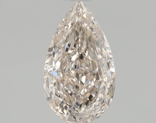 Pear 0.7 Ct. M,Faint Brown VVS1 -  EX VG