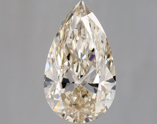 Pear 1.8 Ct. L,Faint Brown VVS1 -  EX EX
