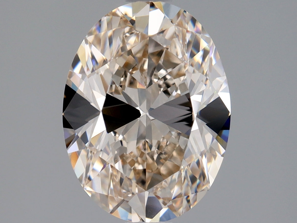 Oval 1.7 Ct. L,Faint Brown VVS1 -  EX VG