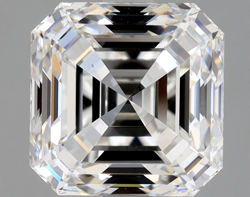 Asscher 2.5 Ct. F VS2 -  EX EX