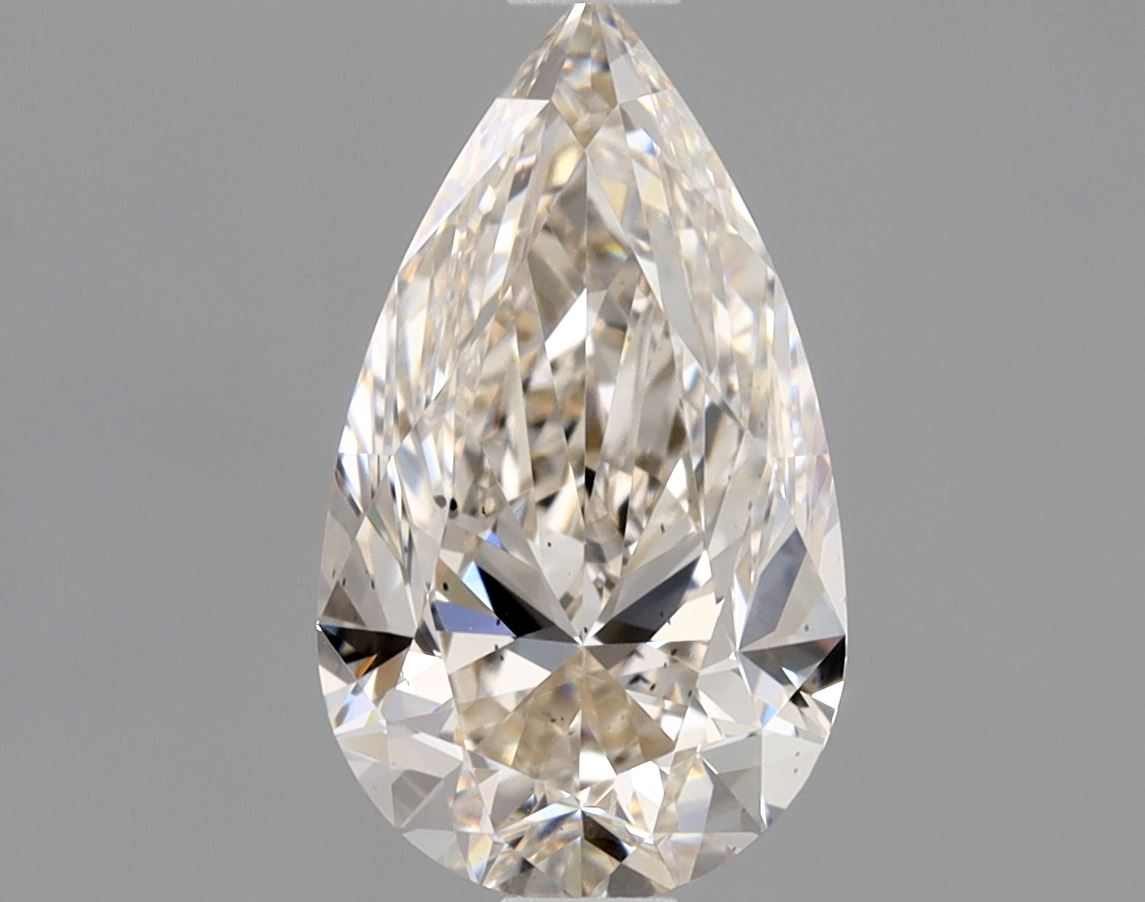 Pear 1.01 Ct. K,Faint Brown SI1 -  EX EX