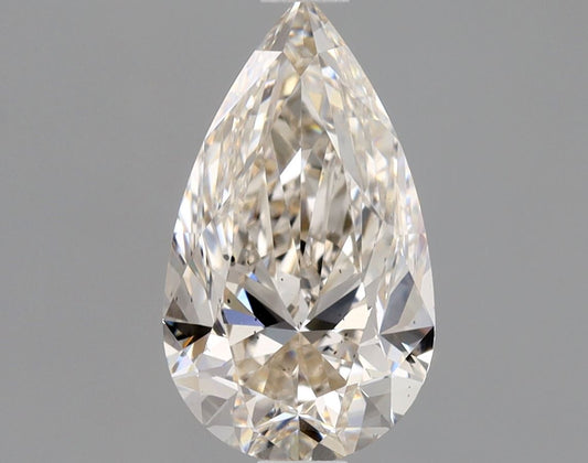 Pear 1.01 Ct. K,Faint Brown SI1 -  EX EX