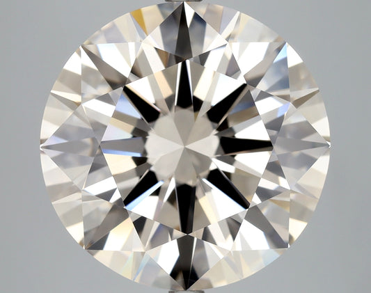 Round 11.04 Ct. K,Faint Brown IF - EX EX EX