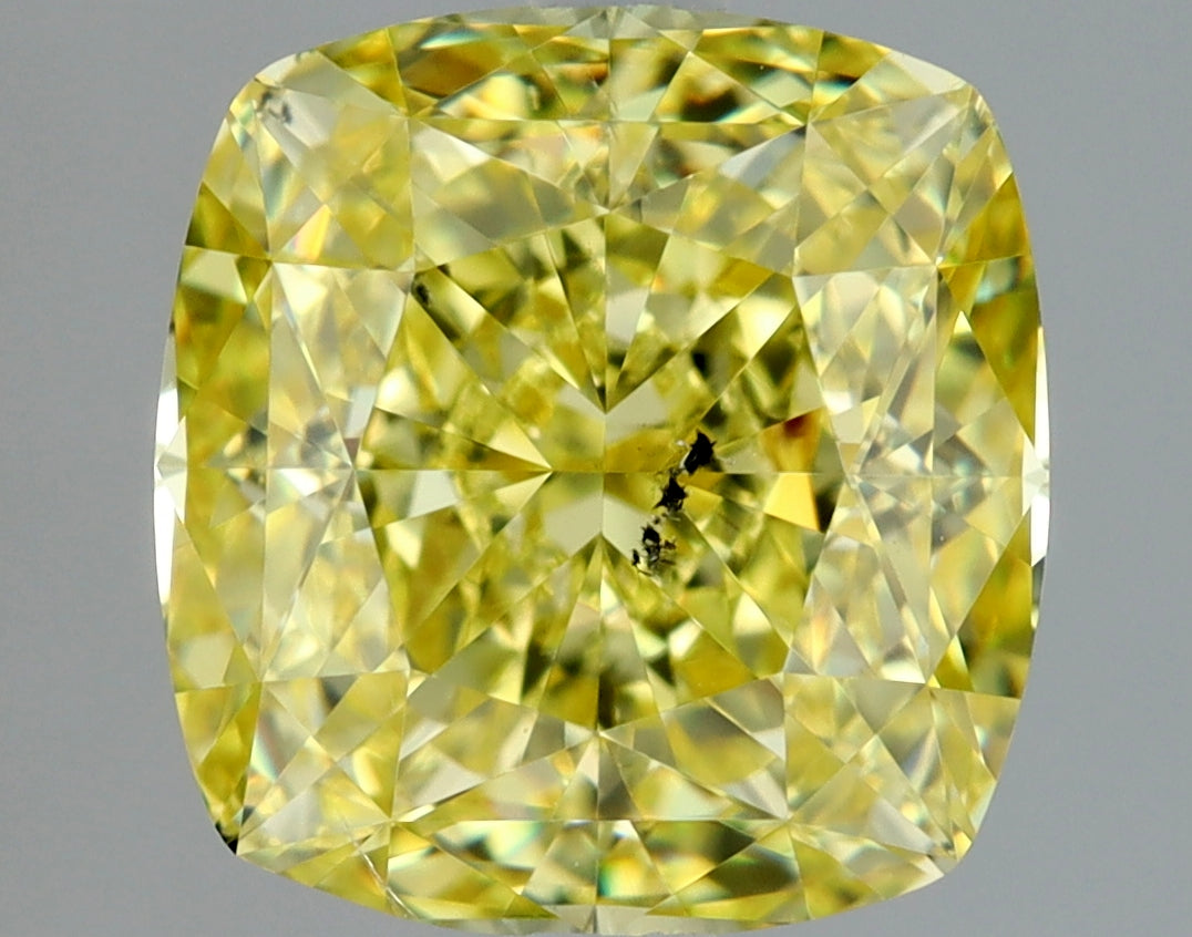 Cushion 2.51 Ct. FIY SI2 -  EX VG