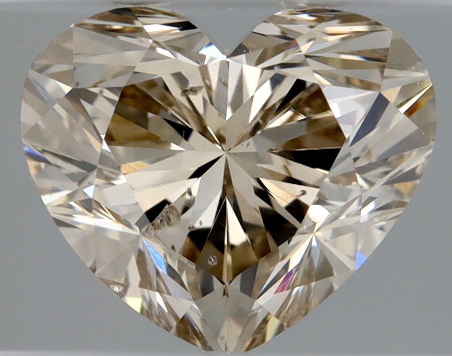Heart 1.01 Ct. U-V,Light Brown SI2 -  EX VG
