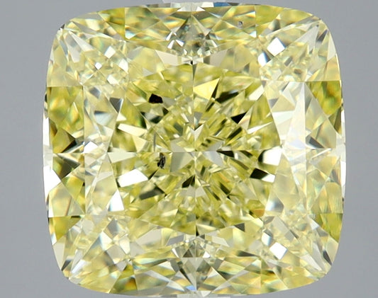 Cushion 4.03 Ct. FY SI2 -  VG VG