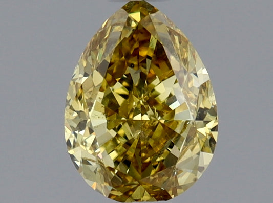 Pear 0.61 Ct. FBY SI2 -  VG G
