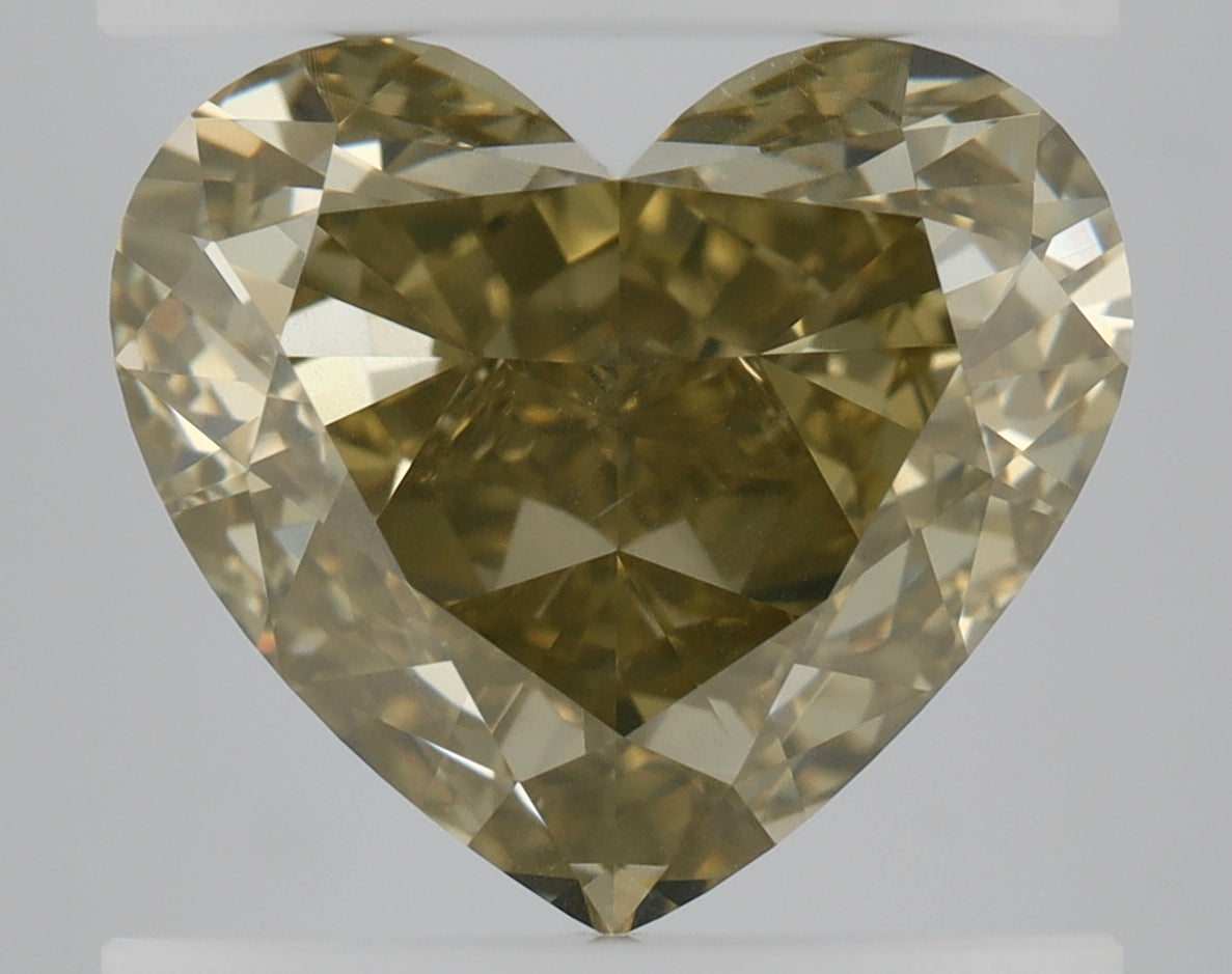 Heart 3.02 Ct. FBY SI1 -  EX VG