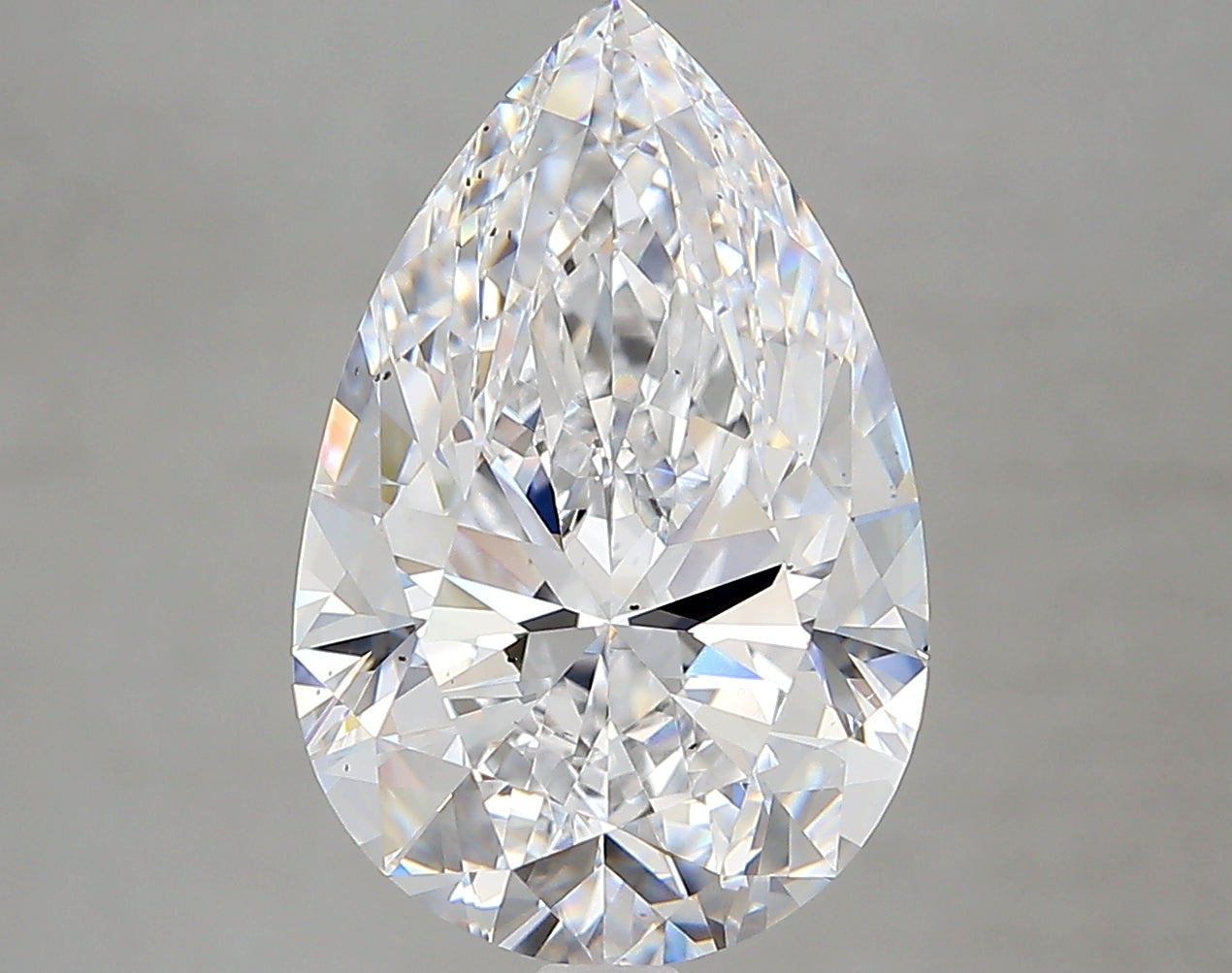 Pear 5.01 Ct. D SI1 -  EX EX