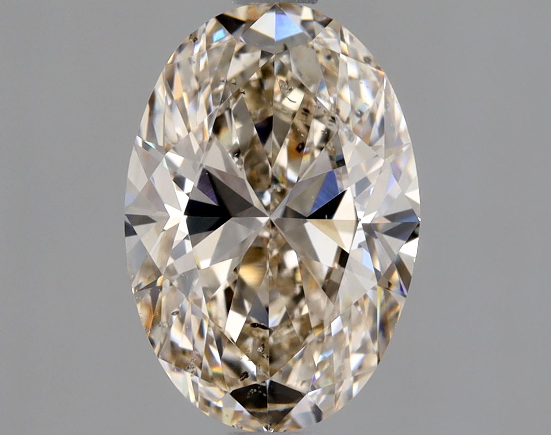 Oval 1.7 Ct. M,Faint Brown SI2 -  EX EX