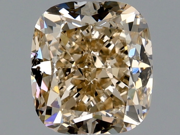 Cushion 1.01 Ct. W-X,Light Brown SI2 -  EX VG