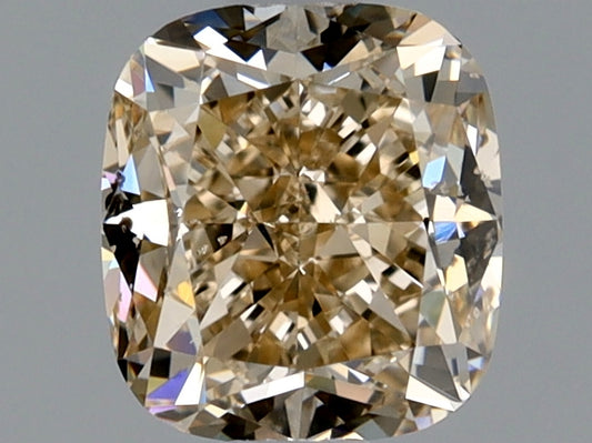 Cushion 1.01 Ct. W-X,Light Brown SI2 -  EX VG
