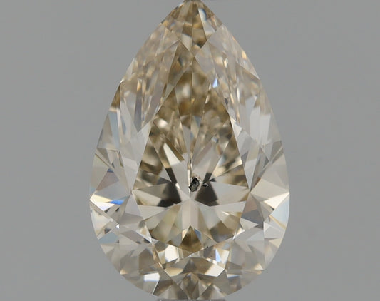 Pear 0.93 Ct. S-T,Light Brown SI2 -  VG VG