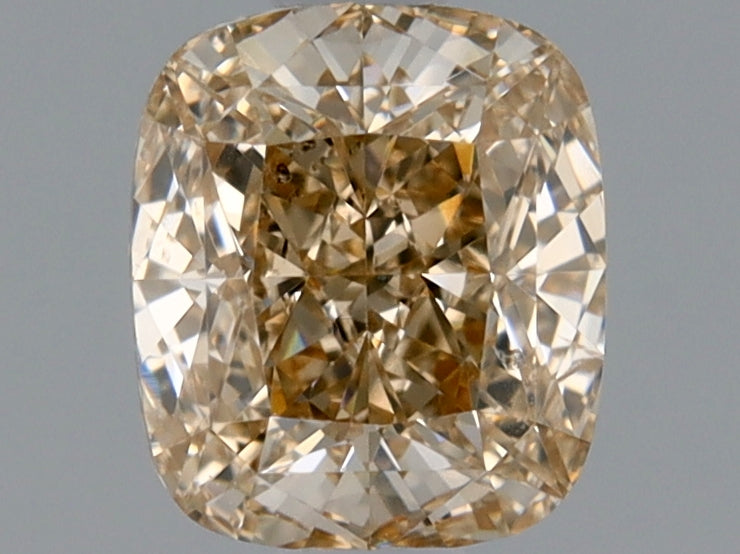 Cushion 0.9 Ct. Y-Z, Light Brown SI2 -  EX VG
