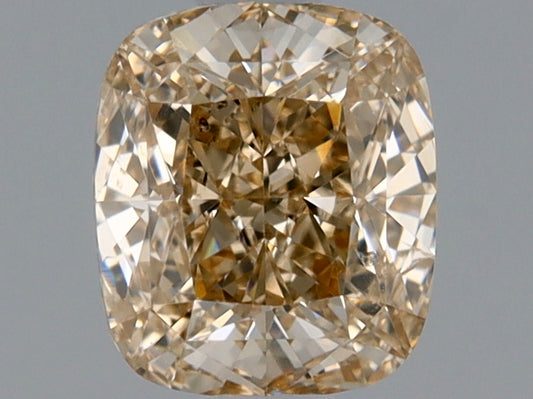 Cushion 0.9 Ct. Y-Z, Light Brown SI2 -  EX VG