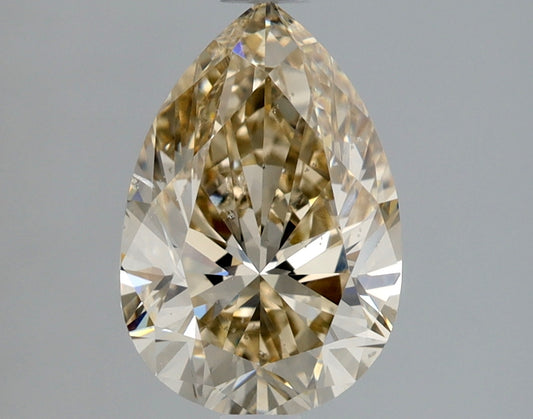 Pear 1.5 Ct. Y-Z, Light Brown SI2 -  EX VG