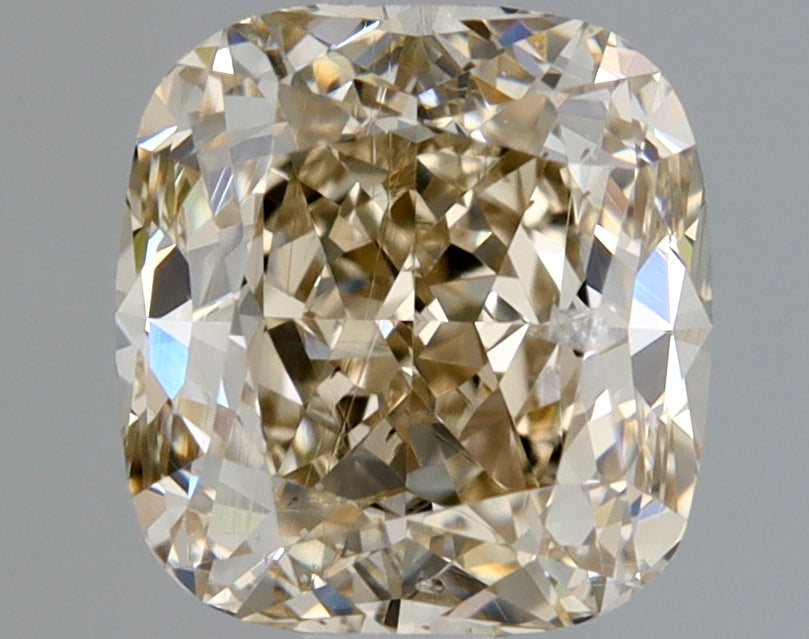 Cushion 0.92 Ct. U-V,Light Brown SI2 -  EX VG