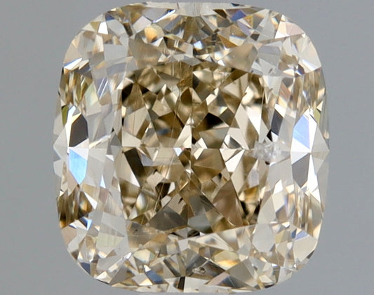Cushion 0.92 Ct. U-V,Light Brown SI2 -  EX VG