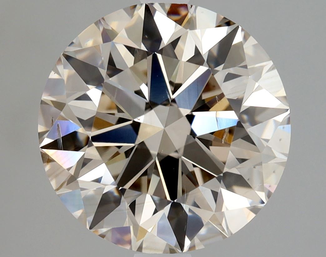 Round 2.5 Ct. M,Faint Brown SI1 - EX EX EX