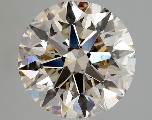 Round 2.5 Ct. M,Faint Brown SI1 - EX EX EX