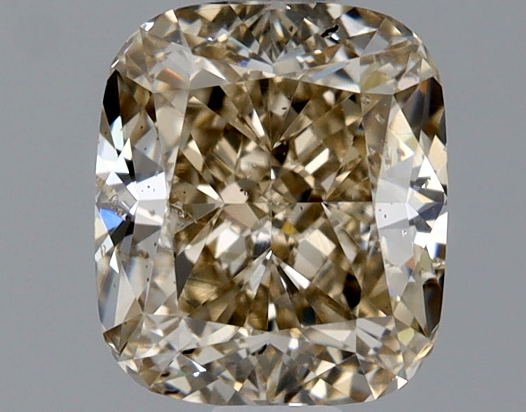 Cushion 1.01 Ct. W-X,Light Brown SI1 -  EX VG