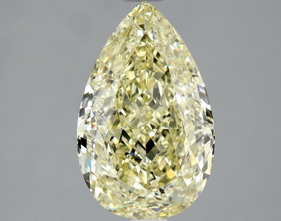 Pear 2.57 Ct. FY SI1 -  EX VG