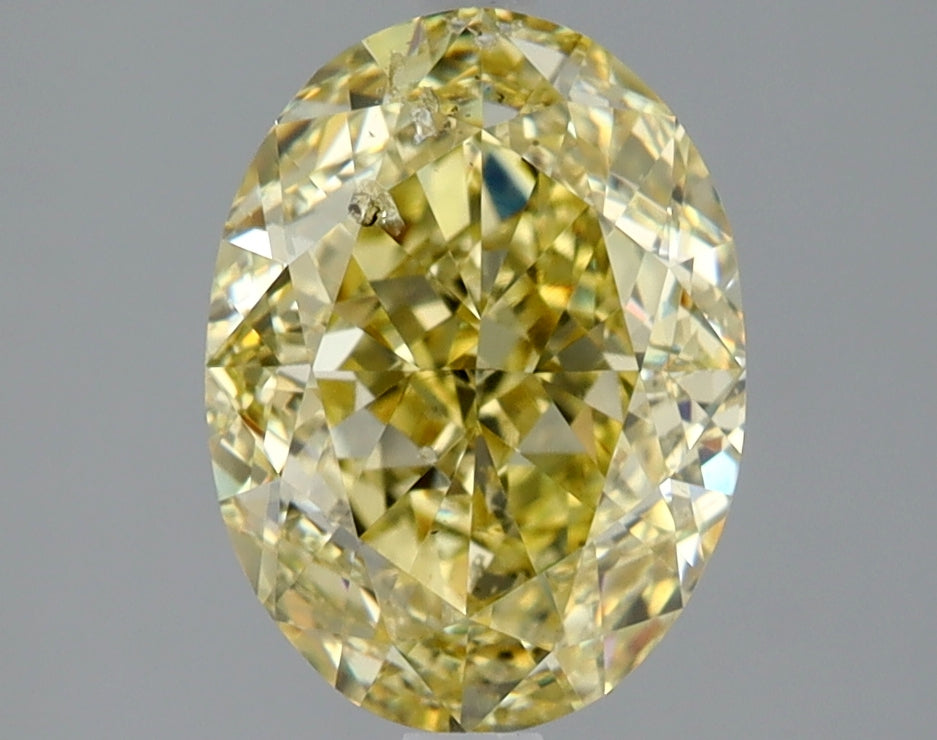 Oval 3.01 Ct. FY SI2 -  VG G